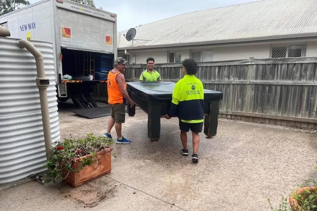 the team at work in local house move